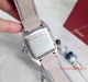 2017 Copy Cartier Santos 100 SS Diamond Face 36mm Leather Band Watch (5)_th.jpg